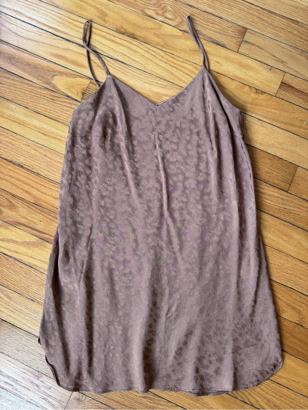 Topshop Brown Leopard Mini Dress